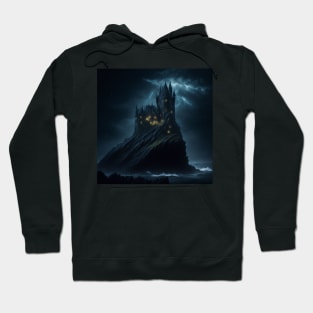 Dark and stormy night- horror castle Hoodie